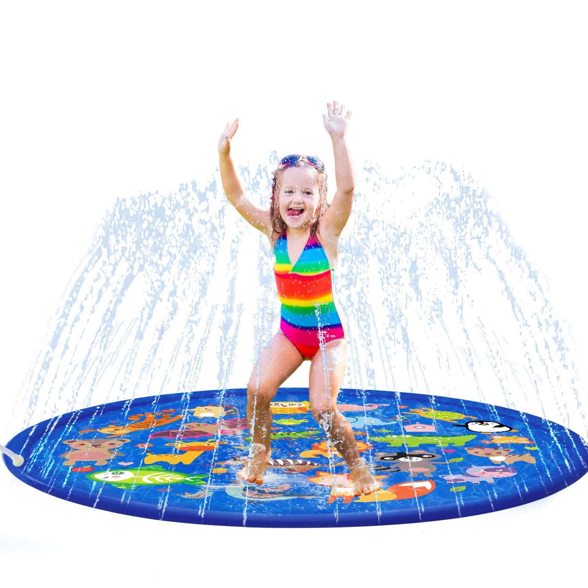 Fun Little Toys Inflatable Splash Sprinkler Pad for Kids Toddlers Dogs