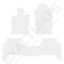 ExactMats - Premium Clear Overlay Floor Mats, Made In USA - Fits Ford Ranger 2019-2024 / SuperCrew / 2 Front & Uni-Rear Mats