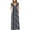 Stripe White, variant on MLANM Women's Empire Waist Maxi Dress Casual V Neck Long Dresses with Pockets, S Black