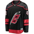 thumbnail image 2 of Men's Fanatics Jordan Martinook Black Carolina Hurricanes Home Breakaway Jersey, 2 of 3