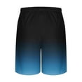 thumbnail image 4 of FDGIU Cargo Shorts Men Casual Fashion Gradient Shorts With Pocket Elastic Waist Short Pants Bermuda Shorts Back to School Essentials, 4 of 5