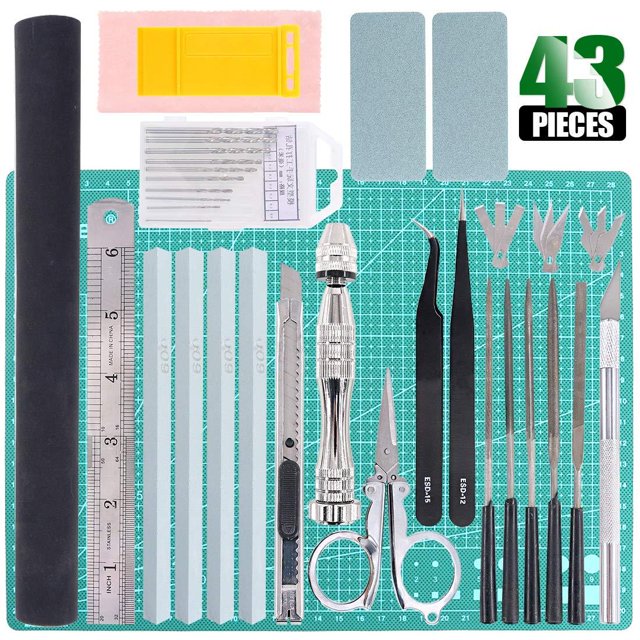 Keadic 43Pcs Gundam Modeler Basic Tools Craft Set for Professional