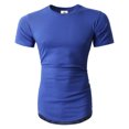 thumbnail image 3 of Hat and Beyond Men's Elongated Longline Hip Hop Casual T-Shirts Big and Tall, 3 of 7