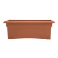thumbnail image 5 of Bloem Veranda 26" Plastic Rectangular Deck Box Planter - UV-Resistant, Indoor/Outdoor, Terra Cotta, 2-Pack, 5 of 7