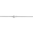 thumbnail image 4 of Primal Gold 10 Karat White Gold Carded Rhodium-plated 0.70mm Rope Chain, 4 of 7