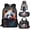 Horse Cool Flame, variant on Jeiento Wolf School Backpack for Boys 17 Inch Bookbag with Lunch Bag Lightweight School Bag and Lunch Box for Boys 4 Pcs Purple Flower Book Bags for Kids Travel Rucksacks
