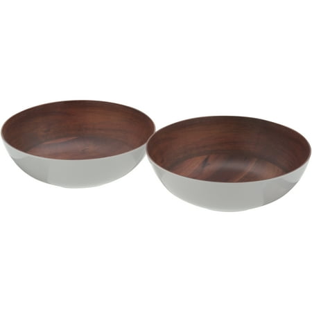 Better Homes & Gardens 2pk Acacia Wood Serve Bowl