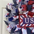 thumbnail image 3 of XGFHYJEH 250th Anniversary Patriotic Wreath, 4th of July Wreaths for Front Door, Memorial Day Wreath, Red White and Blue Farmhouse Decor, All-Weather Patriotic Wreaths for Home Outdoor Holiday, 3 of 7