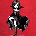 thumbnail image 3 of CafePress - Vampire Girl T Shirt - Mens Football Shirt, 3 of 4