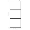 thumbnail image 5 of vidaXL Walk-in Shower Wall with Whole Frosted ESG Glass 45.3"x76.8", 5 of 33