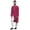 Magenta, variant on Atasi Button Down Asymmetrical Kurta For Men Solid Long Sleeve Kurta For Men