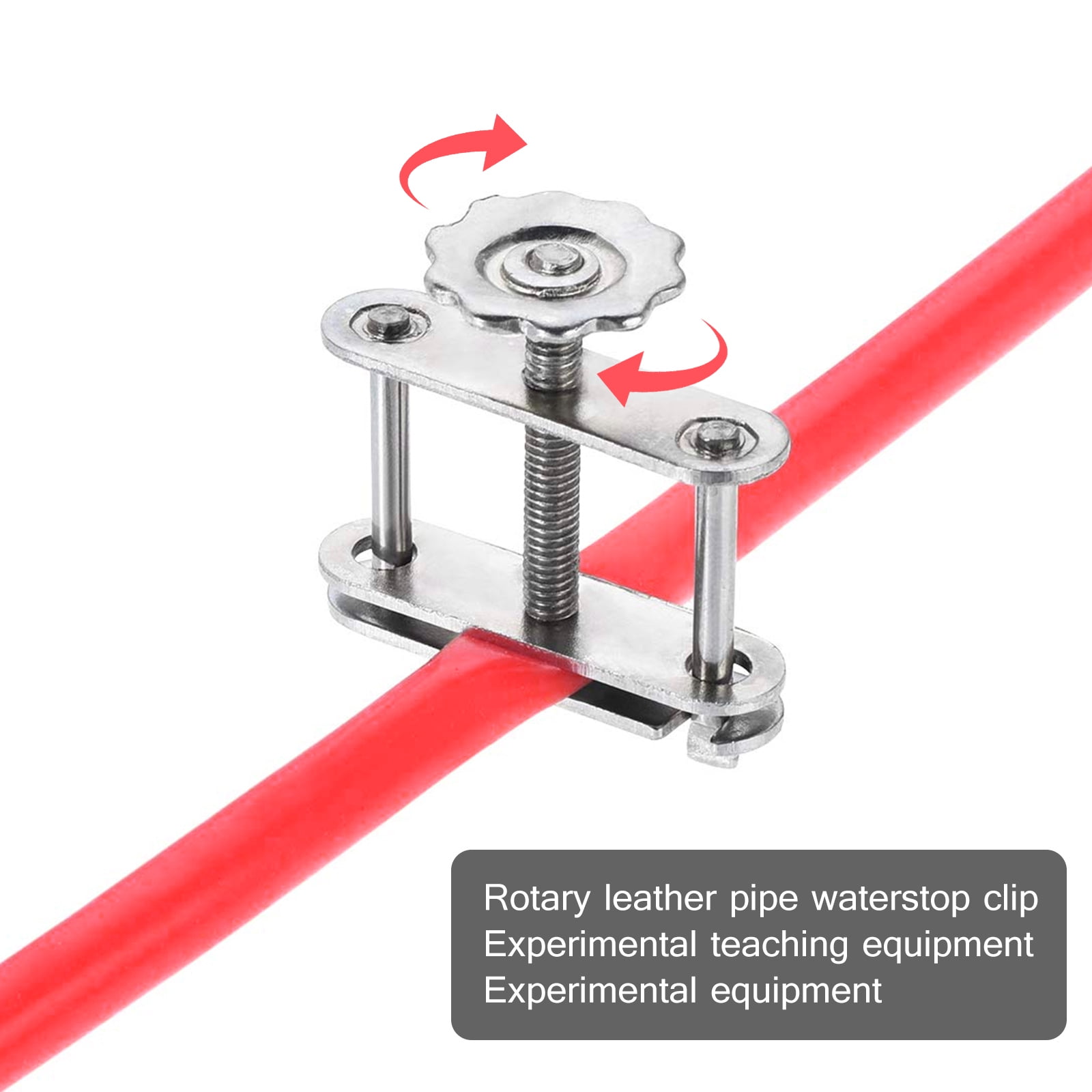 Flow Control Clamp Adjustable Metal Sprial Screw Compressor Water Hose Tubing Clip For Lab 20Pcs