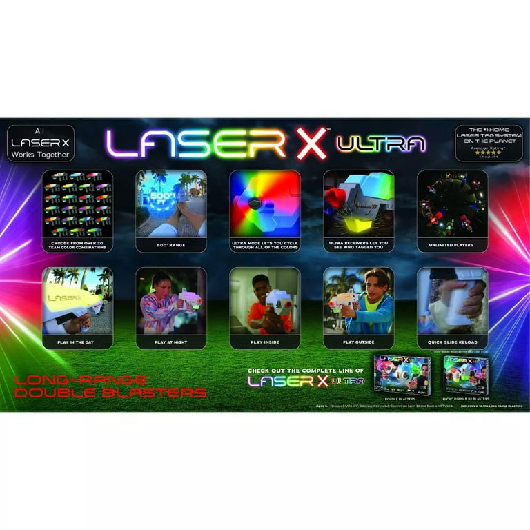 LASER X ダブルブラスターセット Laser X Two Players Laser Gaming Set (88016) for sale online