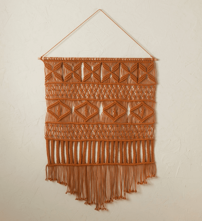 25" x 35" Macrame Wall Hanging Brown Opalhouse designed with Jungalow