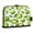 Cartoon Green Apples Pattern, variant on Standing Pencil Case with Base Large Capacity Stationery Pouch Pen Bag with Zipper for Women Men Silver Flowers Pattern