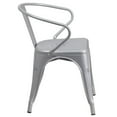 thumbnail image 3 of Silver Metal Indoor-Outdoor Chair with Arms, 3 of 9