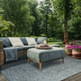 thumbnail image 1 of BNM Indoor/ Outdoor Multihued Rug, 4' x 6', Lagoon Breeze- White, 1 of 7