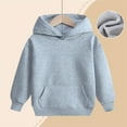 thumbnail image 5 of Mercatoo Youth Kids Cotton Hoodies Trendy Soft Warm Pullover Hoodie Sweatshirts Boys Girls Plain Fall Tops Clothes with Pockets, 5 of 8