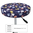 thumbnail image 2 of Goofa Colorful Jellyfish Printed Stool Covers Round, Waterproof Round Bar Stool Covers Anti-Slip Round Bar Stool Seat Cover with Elastic Bands Durable -13 inch, 2 of 7