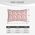 thumbnail image 4 of Daiia Red Birds Bedding Waterproof Pillow Protector Zippered Queen – Bed Bug Proof Pillow Encasement-16"x24", 4 of 6