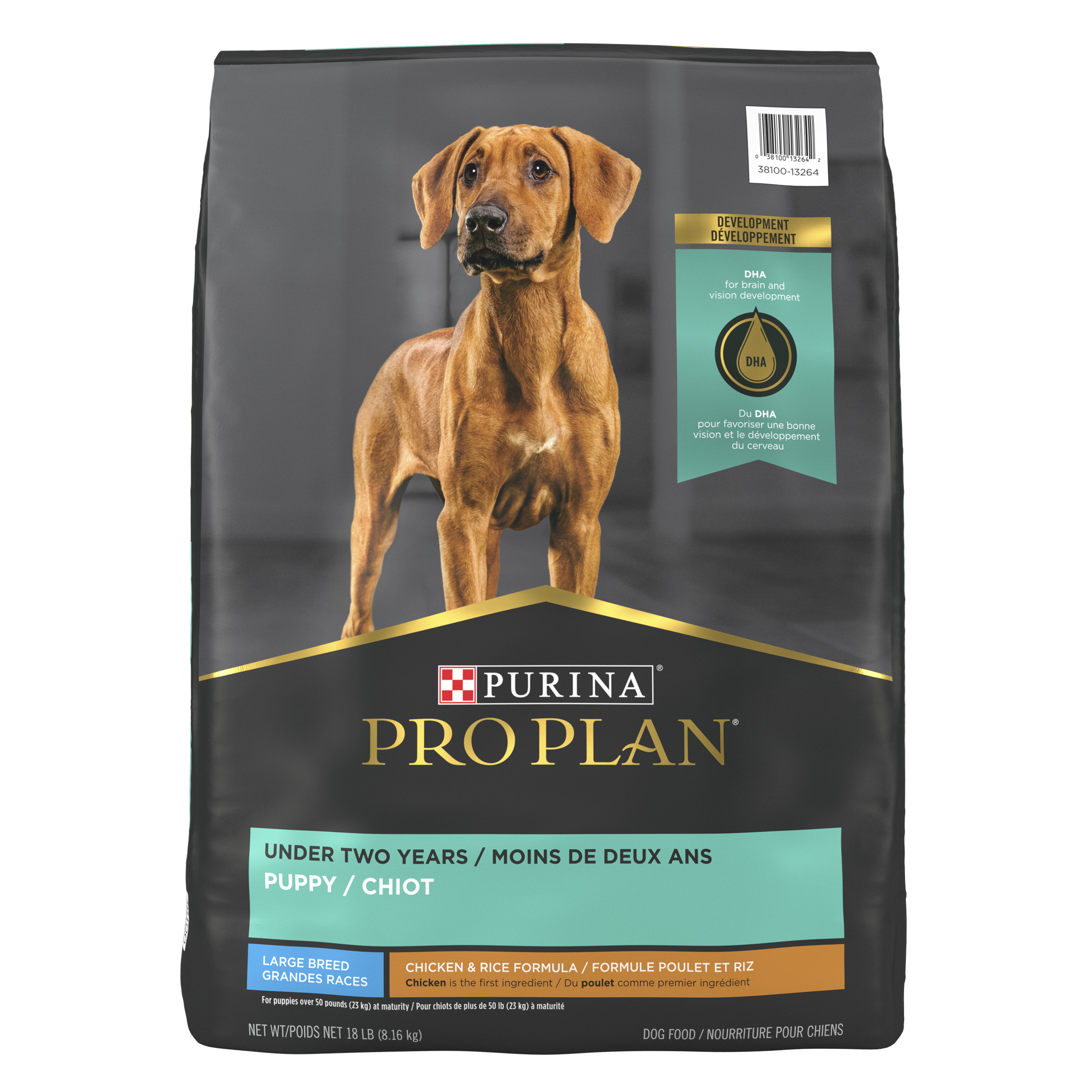 Purina Pro Plan Puppy For Dogs Under 2 Years Chicken Rice 18 Lb Bag 