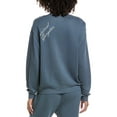 thumbnail image 2 of Spiritual Gangster womens  Insignia Bardot Sweatshirt, xs, Blue, 2 of 3