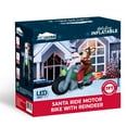 thumbnail image 4 of Joyfy 7 ft Christmas Inflatables Santa Riding Motorcycle with Reindeer Outdoor Decorations,Christmas Santa Reindeer Blow Ups Yard with Built-in LEDs for Holiday Party Garden Lawn Decor, 4 of 8
