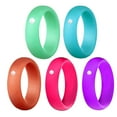 thumbnail image 3 of Silicone Rings Simple Crystal Rubber Ring Wedding Ring Band for Women Men, 3 of 10