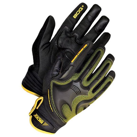 20-1-10740-L Mechanics Glove Synthetic Leather Anti-Vib Back Hand Impact, Size L