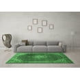 thumbnail image 3 of Ahgly Company Indoor Round Persian Emerald Green Traditional Area Rugs, 4' Round, 3 of 4