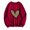 Wine Heart, variant on Cmfcve Sweatshirts for Women Cute Heart Graphic Tunic Tops Long Sleeve Crew Neck Loose Pullover Blouse