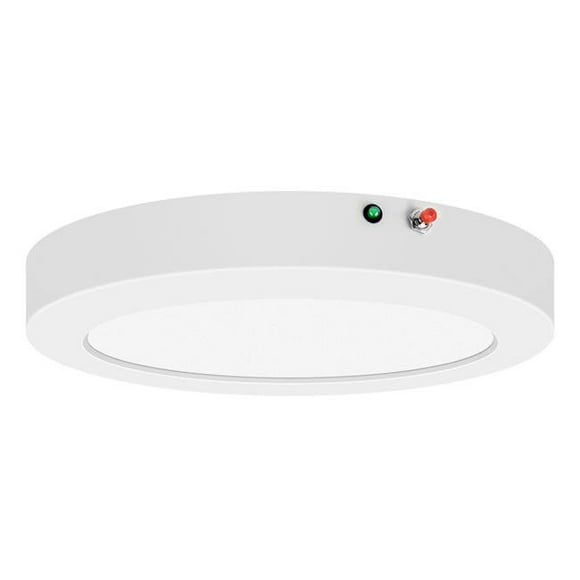 Access Lighting 20850LEDEM-WH-ACR 9 Pouces ModPLUS 120-277V A Mené la Lumière Ronde de Plafond de Montage Affleurant & 44; Blanc - 1100 Lumen