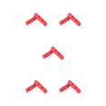 thumbnail image 2 of pitrice 1 Paire de Plaquettes de Frein Résistantes à l'Usure, Arrêt de Roue, Pince de Remplacement pour Vélos, Rouge 5Ensemble, 2 of 6