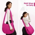 thumbnail image 2 of Bolso acolchado para mujer, grande, acolchado, bolso de mano acolchado, bandolera suave e hinchado, bolsos holgados, 2 of 7
