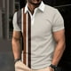 thumbnail image 2 of Camisas Casuales de los Hombres Impreso Cuello de Manga Corta, Deportivo Tenis de Negocios Poliéster Superior, 2 of 5