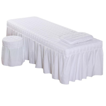 

Massage Table Skirt Cover Sheet Pillowcase Stool Cover Beauty Bedding Set
