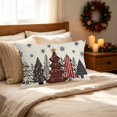 thumbnail image 5 of Tyidzon Christmas Pillow Covers 12 x 20 inch Xmas Tree Decorative Throw Pillow Covers, Soft Pillowcases Cushion Case for Couch Holiday Party Decor, 5 of 8