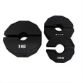 thumbnail image 3 of Gimnasio Micro-Plates Dumbbell Fractional Weight Disc Rubber Fractional Weight Discs Add-On Change Negro 0.5kg, 3 of 7
