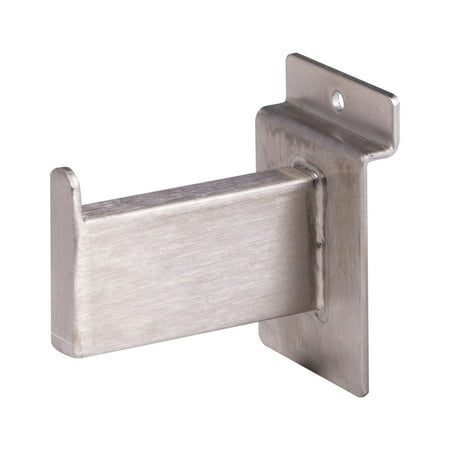 Econoco - RW/3SN - 3" Rectangular Satin Nickel Tubing Faceout for Slatwall - Sold in Pack of 24