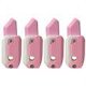 thumbnail image 1 of Cuchillo de juguete de zanahoria con impresión 3D, juguete relajante para adultos y adolescentes (4 piezas rosa blanco), 1 of 3
