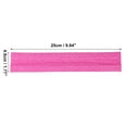 thumbnail image 2 of Unique Bargains Headbands Polyester Silicone Sweatbands Stretchy Moisture Wicking Headband for Sport Rose Red 1 PCS, 2 of 6