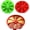 Mix, variant on Cake Pie Slice Mold, 8 Cavity Cake Pie Slice Silicone Mold Non Stick Triangle Demolding Dishwasher Safe for Pizza Slices, Brownies Muffins, Cheesecake, Pastry, Cornbread(Red-1PCS)