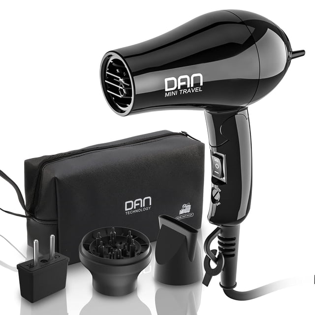 Secador de pelo DAN Technology Compact Travel con concentrador y difusor