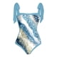 thumbnail image 3 of MKLEKYY Trajes De Baño Mujer Control Abdomen Women Vintage Abstract Floral Print 1 Piece Swimwear+1 Piece Cover Up Two Piece Vintage Print Swimsuit Monokini Bikini 2 Piece Swimsuits Two Piece 1544, 3 of 4
