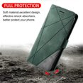 thumbnail image 6 of For Samsung Galaxy S25 Edge 5G Wallet Phone Case With Card Holder Magnetic Closure Folio Splicing PU Leather Flip Case,Green,For Galaxy S25 Edge 5G, 6 of 7