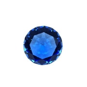 Tripact Original Color 100mm (4 inch) True Sapphire Blue Diamond Shaped Jewel Crystal Paperweight A Grade 05