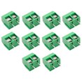 thumbnail image 2 of 10 Uds KF301 PCB Montaje Tornillo Bloque Terminales Conector Paso 5 0mm (2P) Verde, 2 of 2