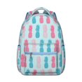 thumbnail image 1 of Plant Students Backpack Pineapples Hawaiian Hawaii Tropical School Bag with Fruit Summer Yellow Golden Pattern, Lightweight and Adjustable Strap, 1 of 6