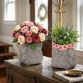 thumbnail image 5 of The Growing Ground 2 Pack Turtle Planter with Drainage Hole, Indoor Outdoor Cute Decorative Plant Pots, Desk, Garden, Gift for Plant Lovers, Pink, 5 of 10