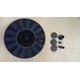 thumbnail image 5 of Fuente solar, fuente solar de 130 mm Bomba solar para estanque Bomba de agua para exteriores Bomba de fuente solar flotante con 6 estilos de fuente 14 * 14 * 4,5 CM, 5 of 5